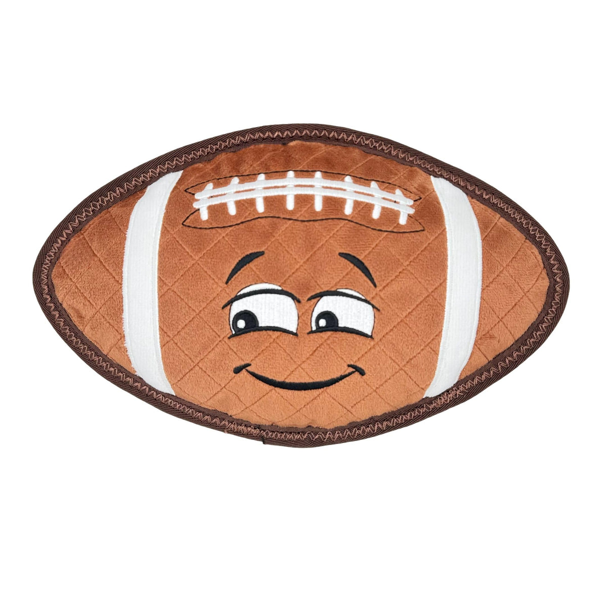 ReadyHound Majors football dog toy exterior view showing oversized durable build for aggressive chewers.