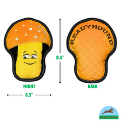 ReadyHound puncture-resistant fabric dog toy emphasizes longevity during vigorous chewing sessions.