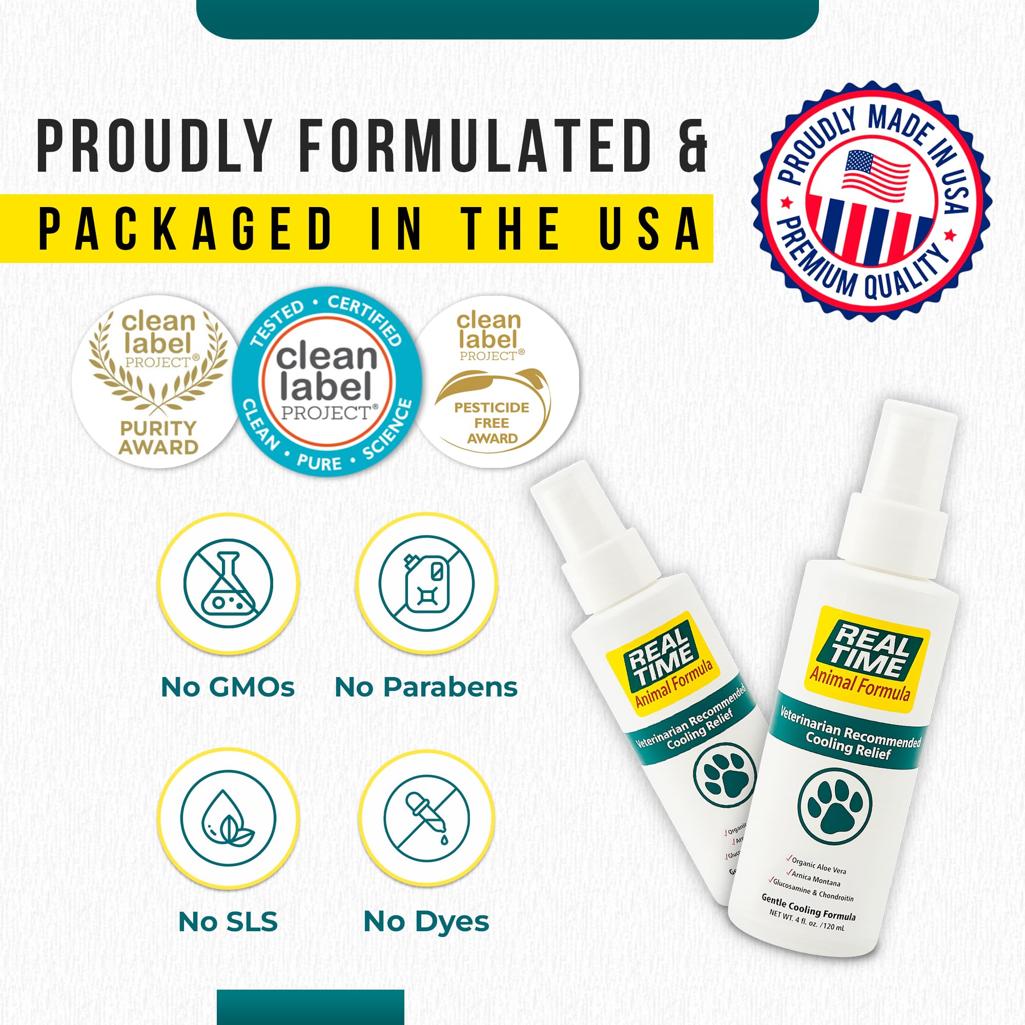 Real Time Pain Relief paraben-free, non-toxic formula emphasizes clean ingredients.