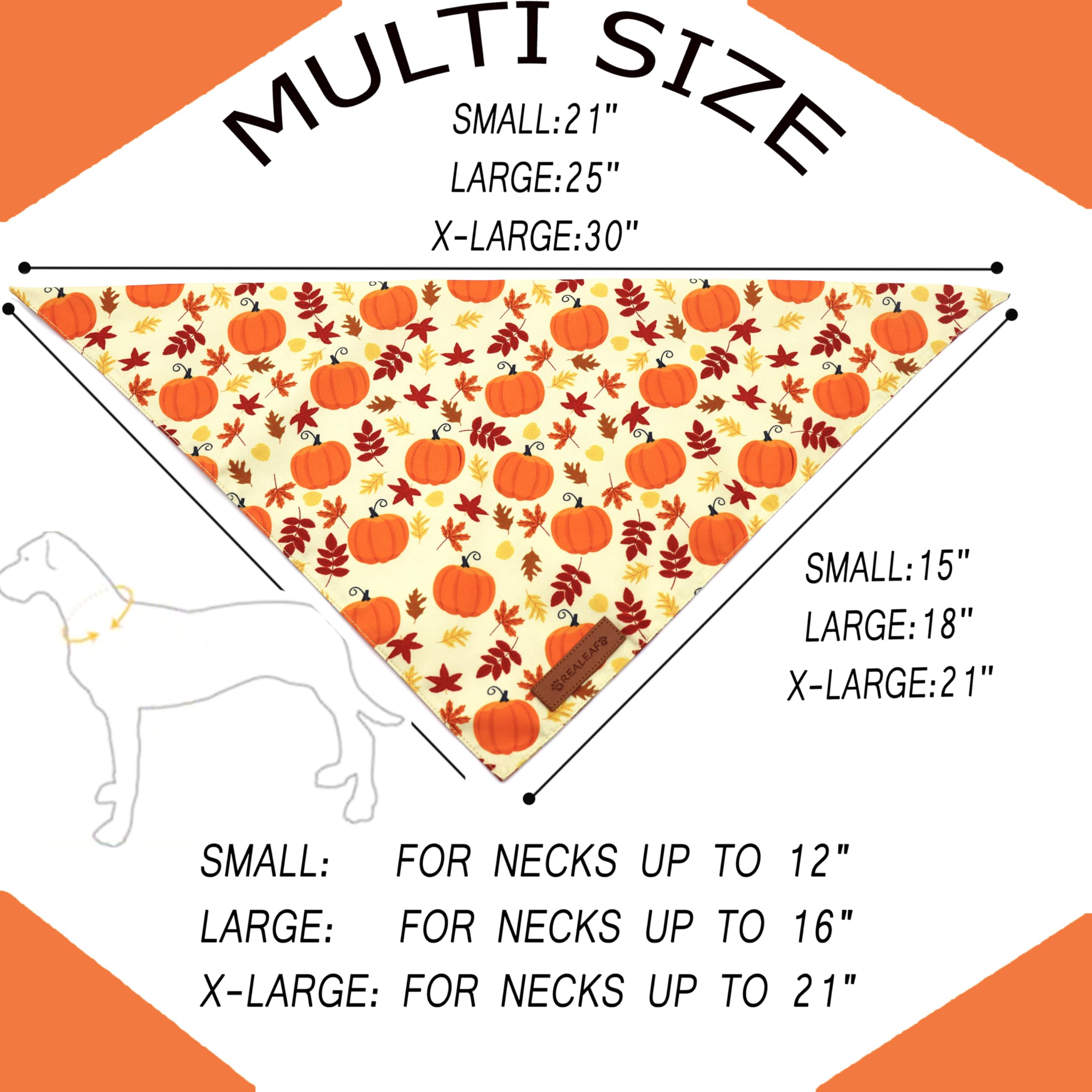 Bandana reversible Realeaf para perro, cambia de look en cada salida.
