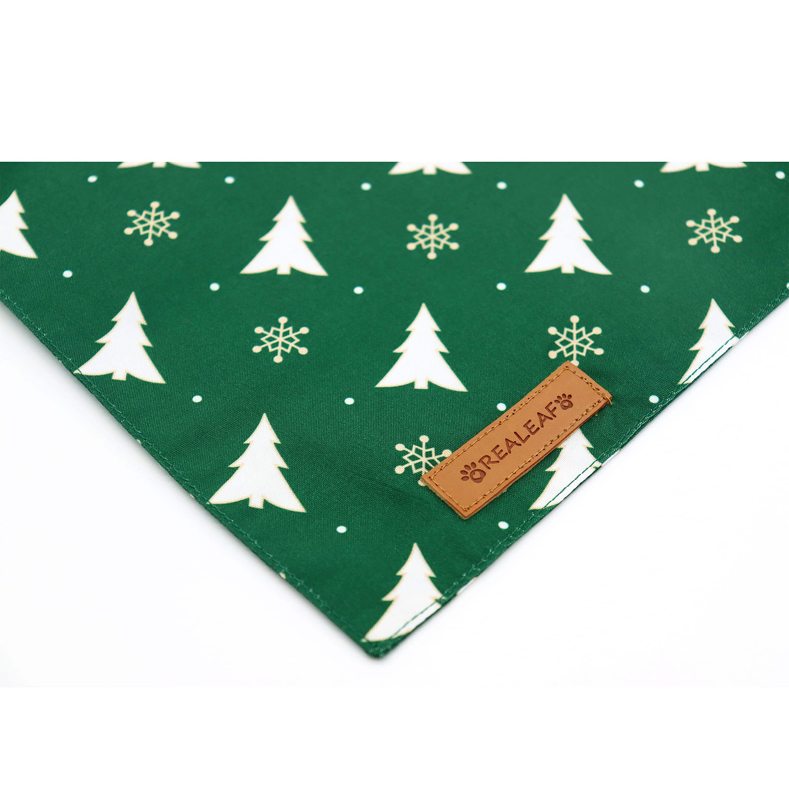 Realeaf 2pack size chart shows small to XL fits for holiday wear.