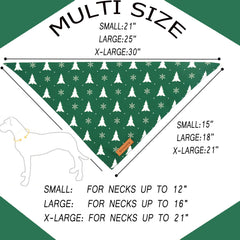Realeaf Christmas dog bandana with Santa design for holiday celebrations