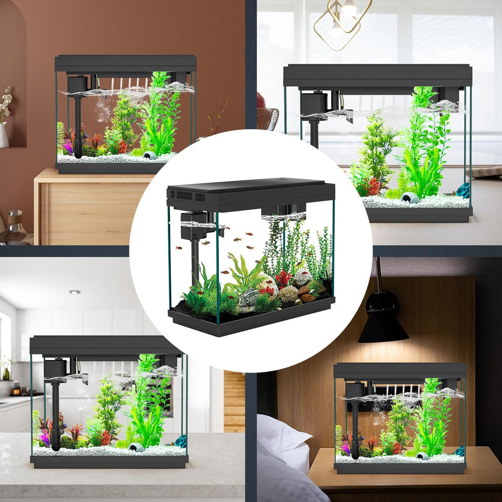 Rechale Smart Aquarium flip-top feeding port enables stress-free feeding