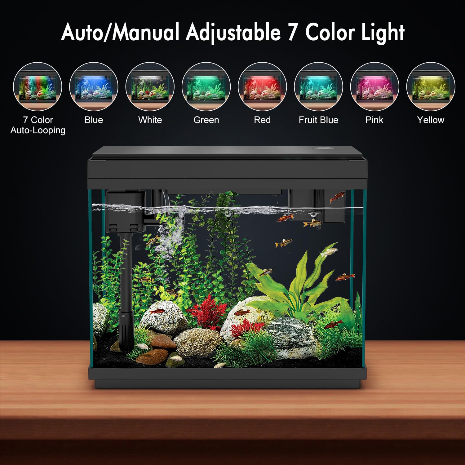 Rechale Smart Aquarium smart touch control simplifies daily adjustments