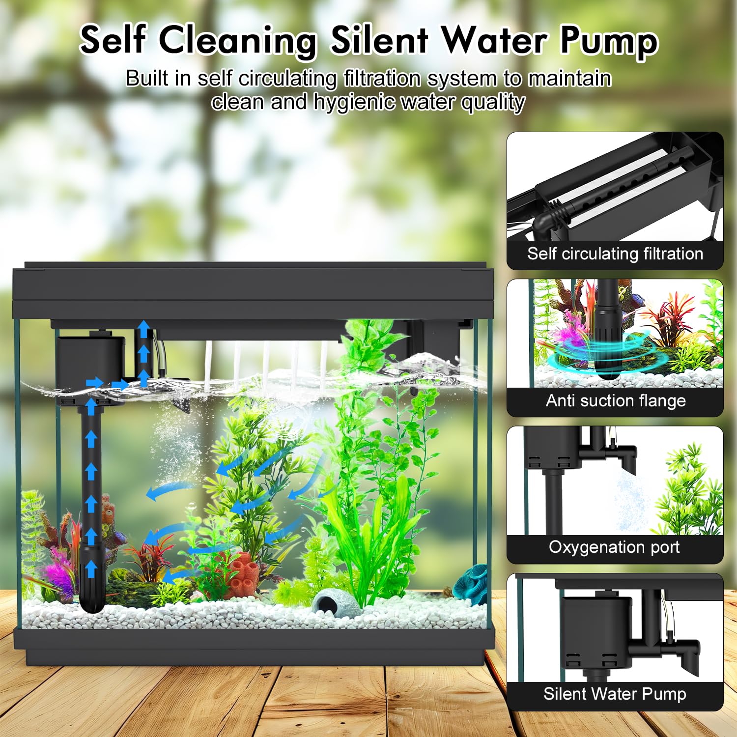 Rechale Smart Aquarium temperature display helps maintain stable conditions