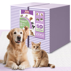 Red Rabbits dog training pads 24x24 pack front — sturdy surface for quick containment.