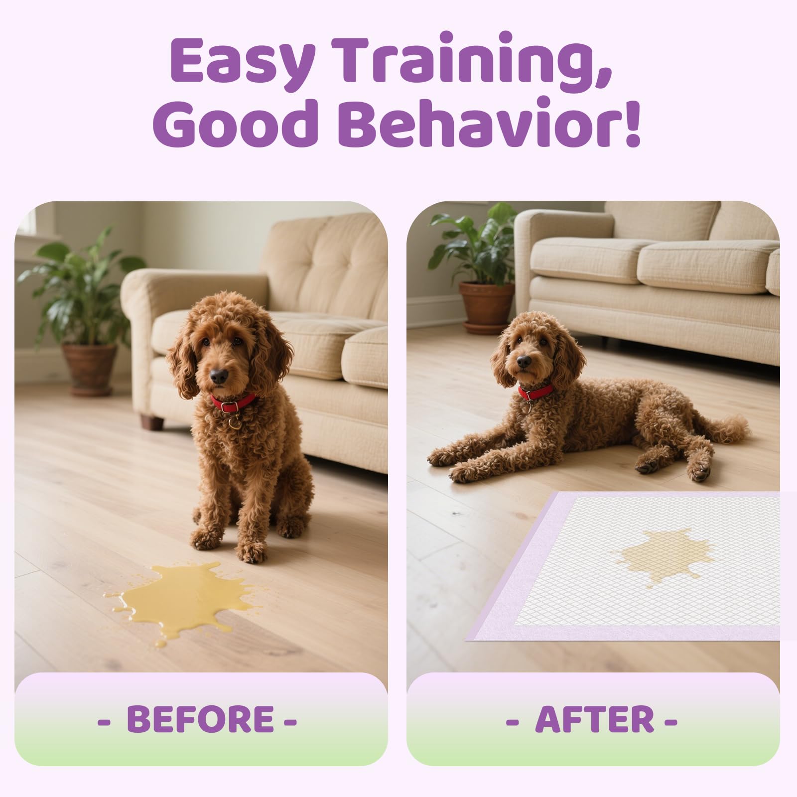 Red Rabbits lavender-odor pad — subtle scent helps keep potty areas pleasant.