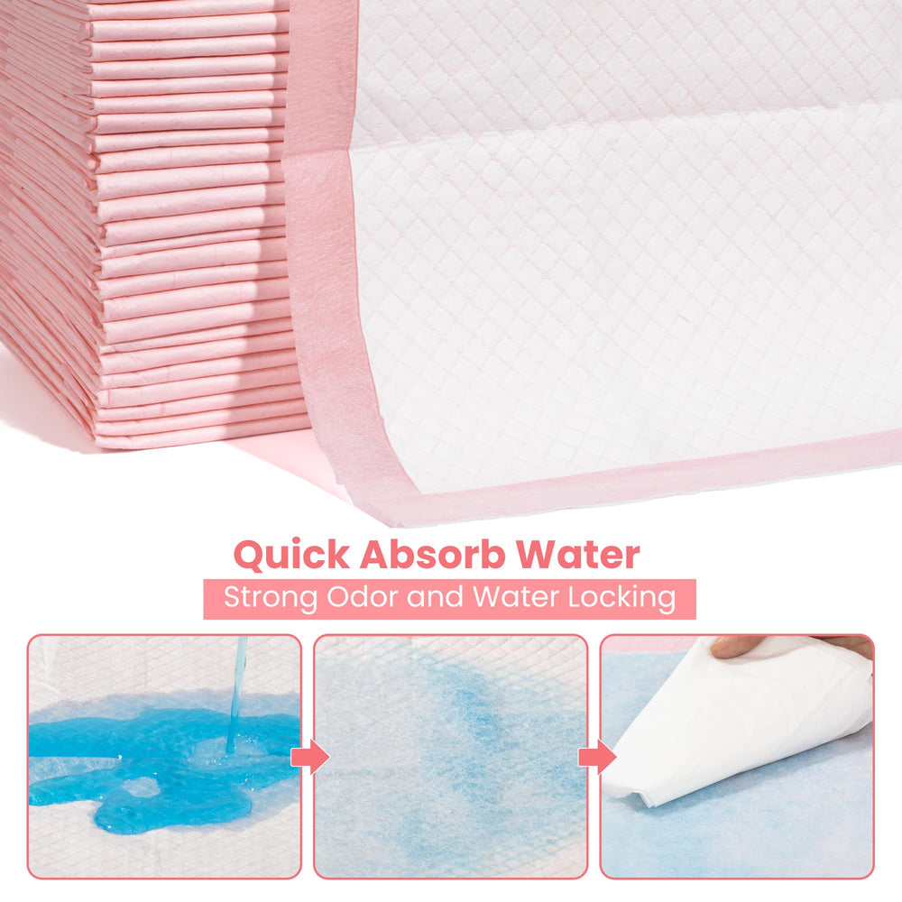 Red Rabbits pink leak-proof bottom layer protects floors from leaks
