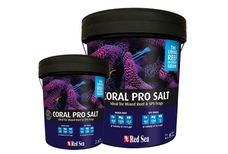 Red Sea Coral Pro Reef Salt Mix applied in an aquarium for reef health