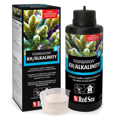 Red Sea Reef Foundation B bottle front view showing ready-to-use alkalinity support for reefs