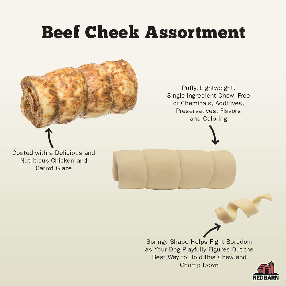 Redbarn Beef Cheek Rolls dense chew texture suitable for extended nibbling sessions