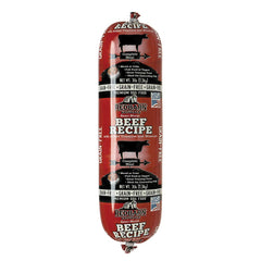 Redbarn Beef Roll 3lb packaging showing a grain-free roll for convenient feeding and storage.