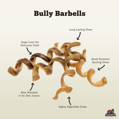 Redbarn Bully Springs bulk pack showing natural beefy chews for dogs