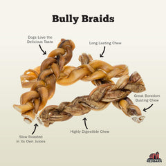 Redbarn bully sticks in hand demonstrate convenient, single-ingredient chews