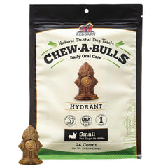 Redbarn Chew-A-Bulls 24-pack for daily dog dental care.