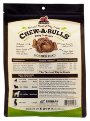 Redbarn Chew-A-Bulls texture close-up highlighting ridges for cleaning teeth.
