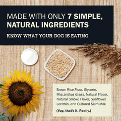 Redbarn Dur-a-Bulls no plastic or rawhide detail reinforces healthier chew.