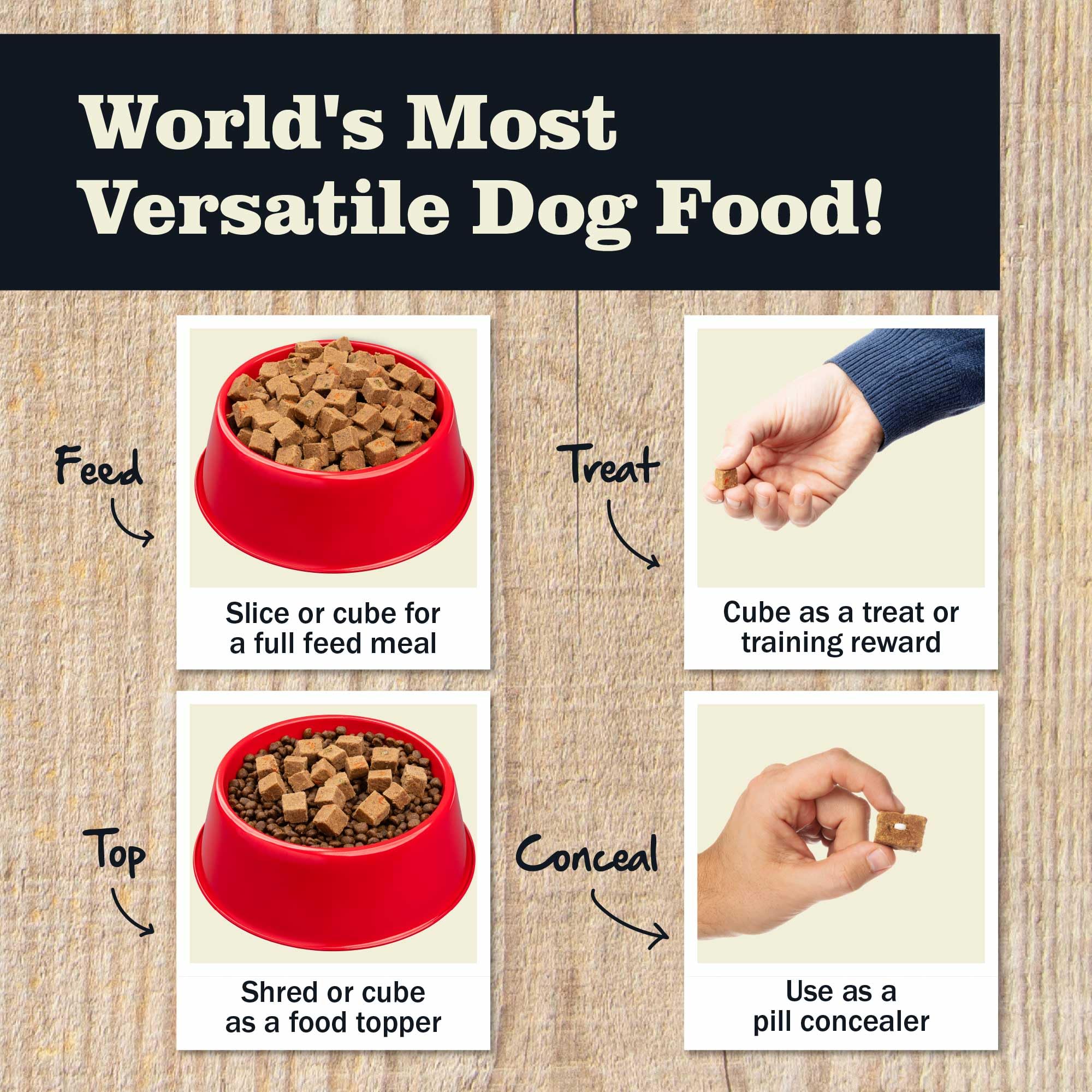 Redbarn Premium Rolled Dog Food flaxseed focus supports digestive comfort