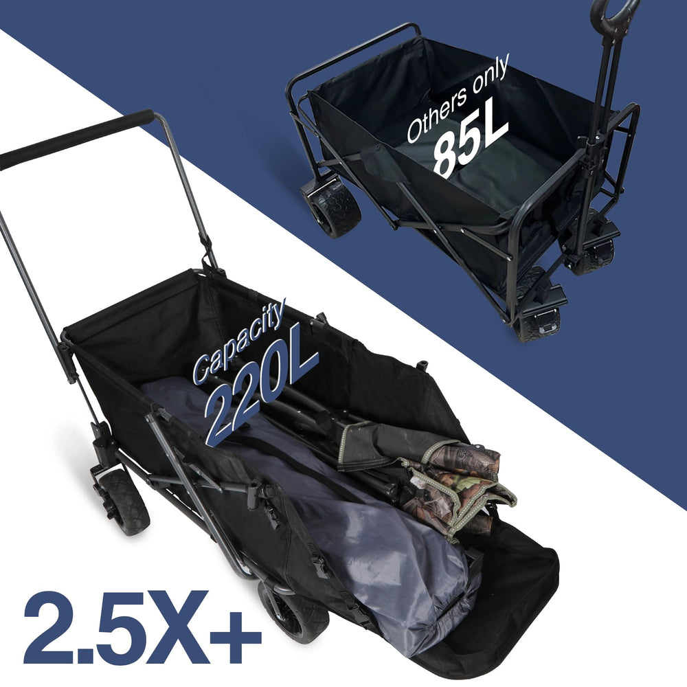 REDCAMP folding dog wagon folded storage compact in car trunk