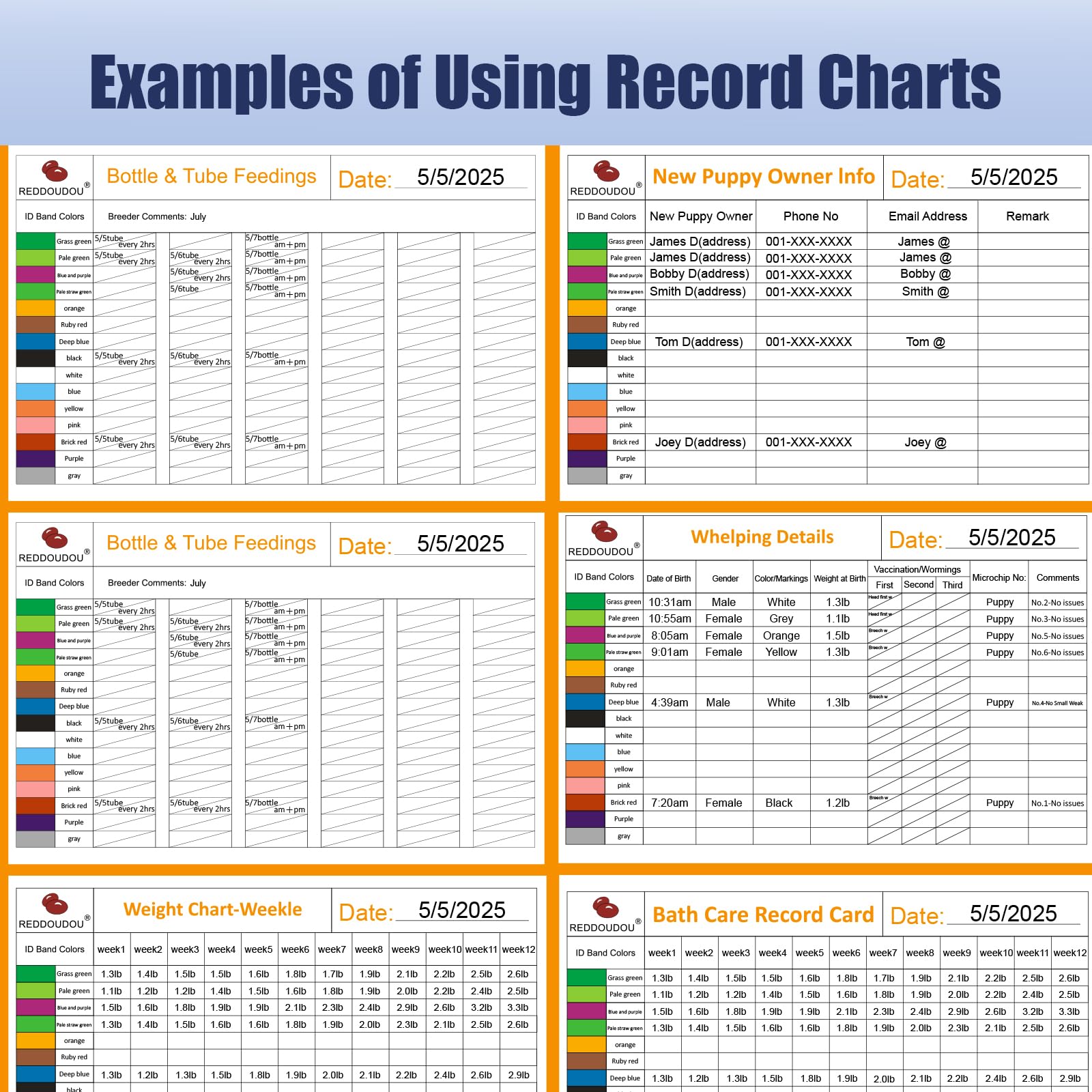 REDDODOU Deluxe Whelping Kit stainless-plate durable workspace for tools