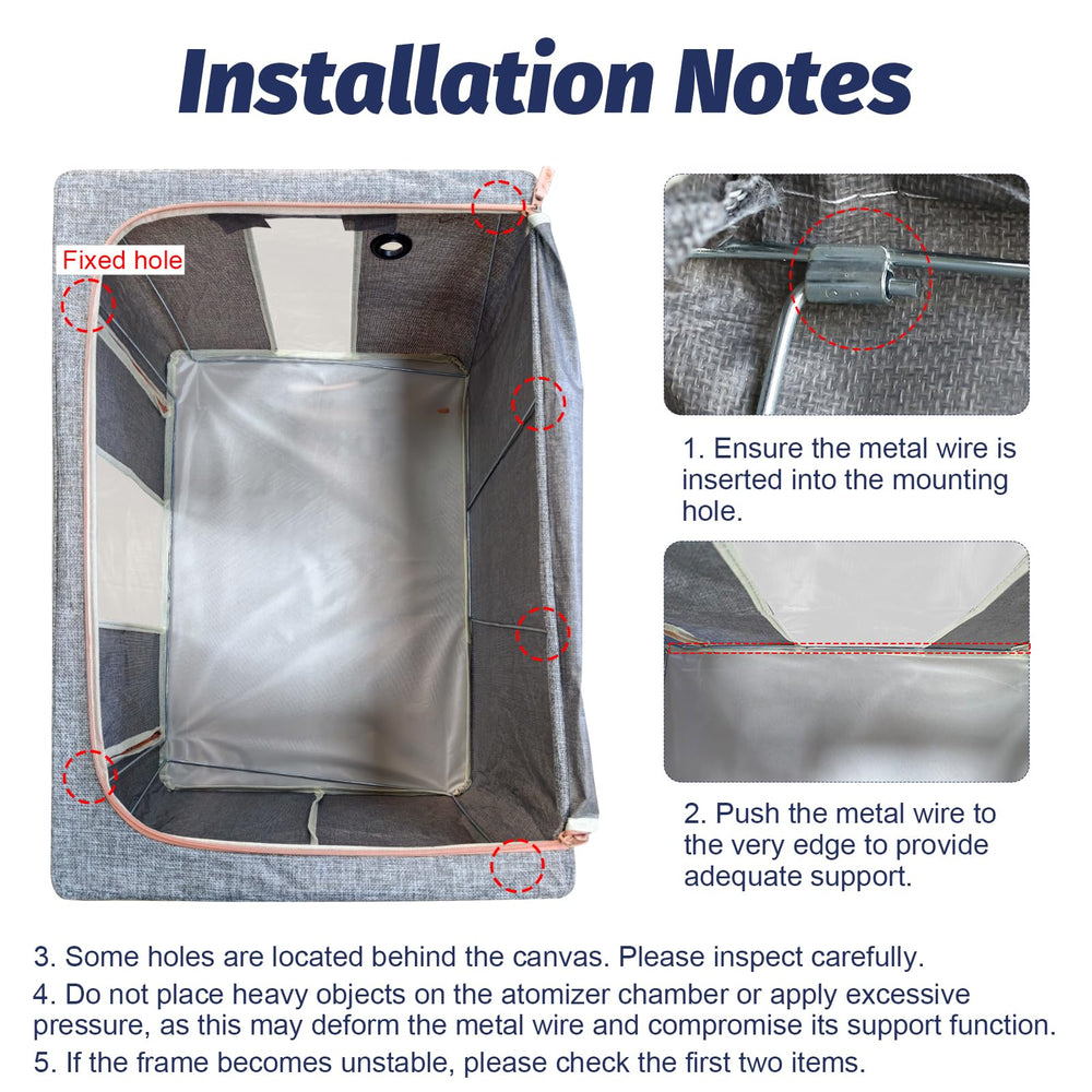 REDDODOU Puppy Incubator provides air tube holes for tube routing