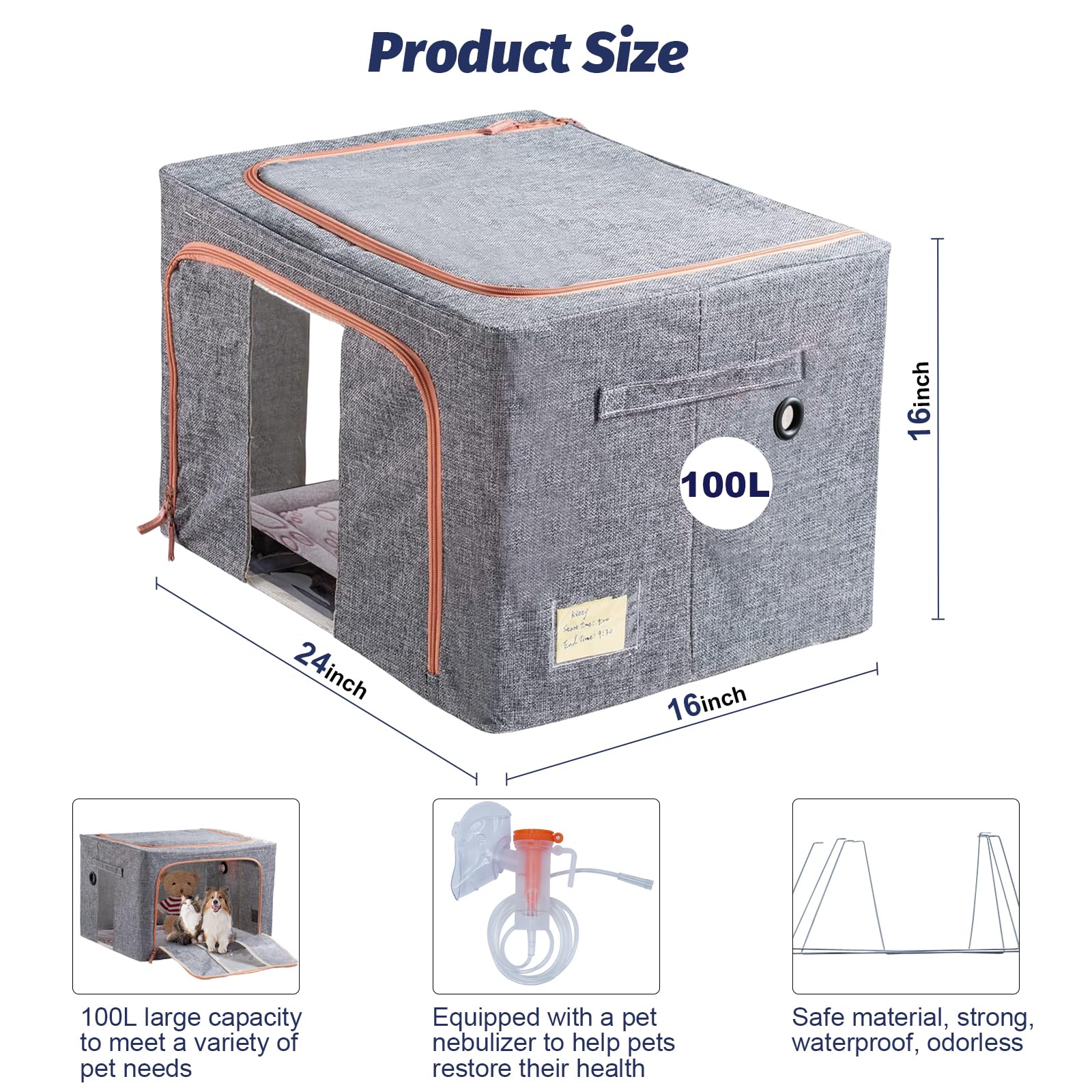 REDDODOU Puppy Incubator uses dustproof Oxford fabric to resist moisture