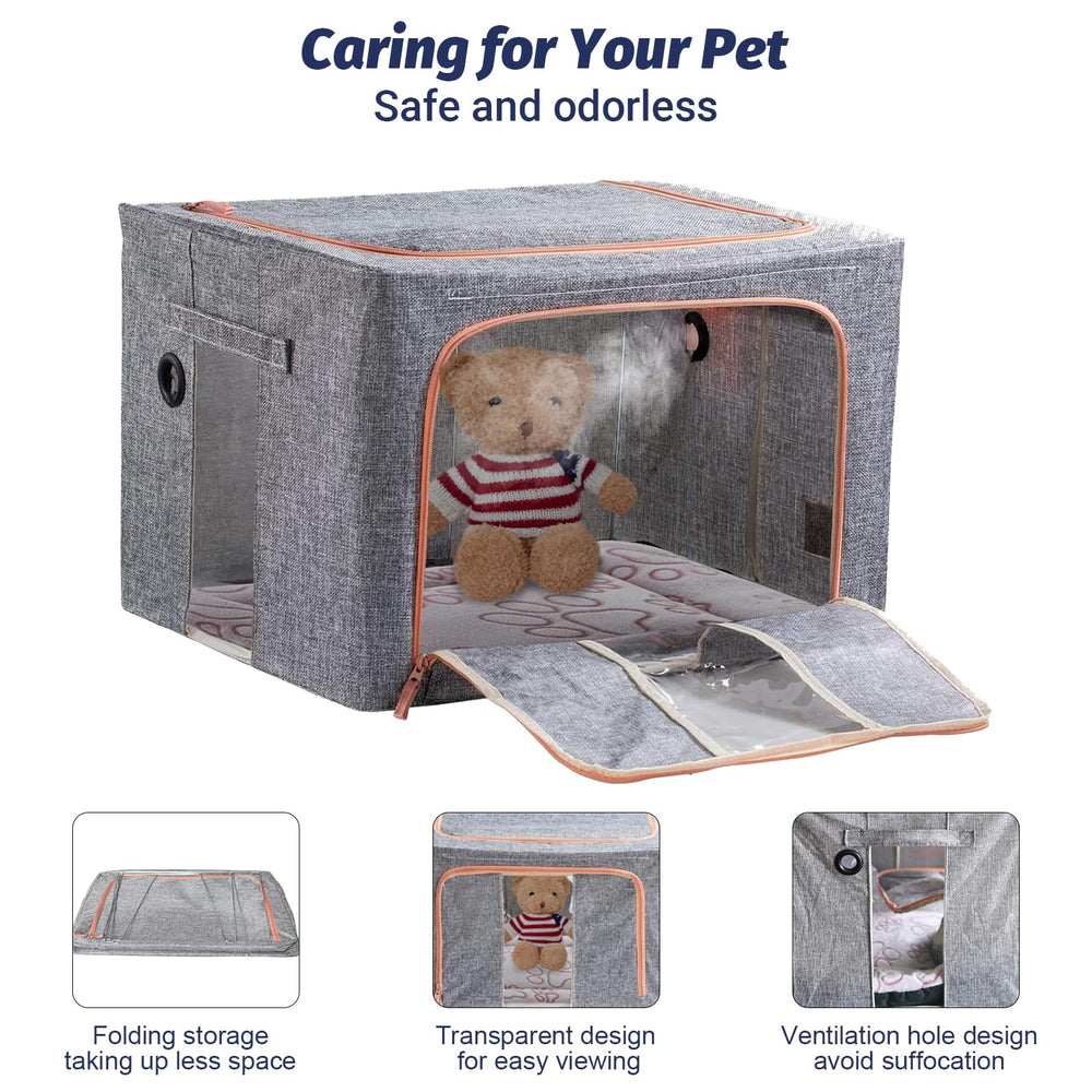 REDDODOU Puppy Incubator steel frame provides sturdy support during use