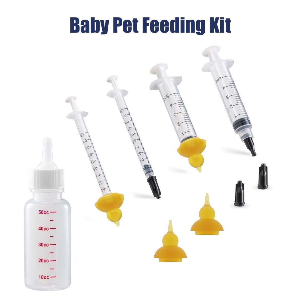 REDDODOU-small-animal-feeding-kit image portrays a complete care kit for tiny pets.