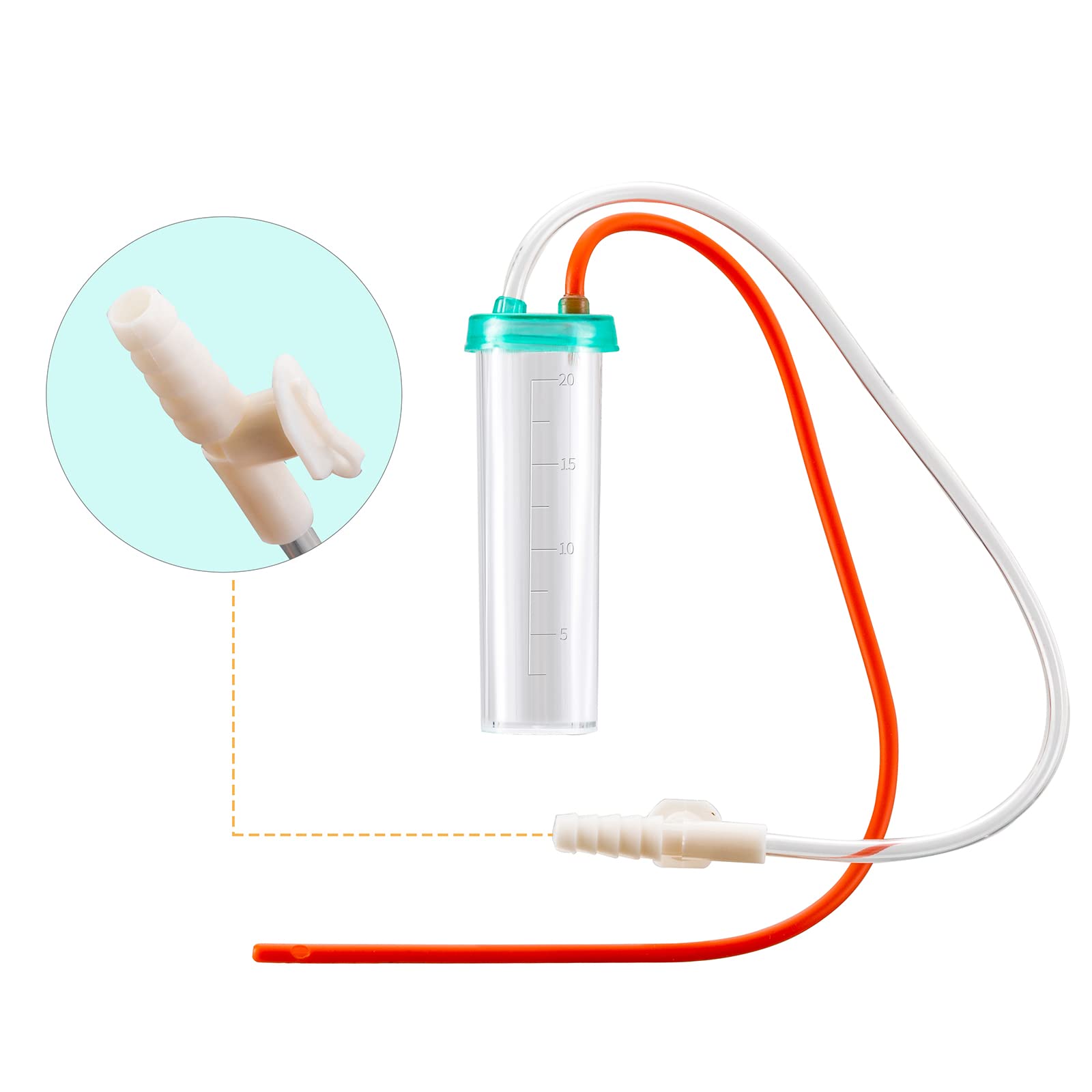 REDDODOU soft rubber feeding-tube detail emphasizes gentle contact with small mouths