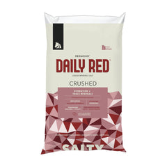REDMOND Daily Red Crushed bag front for easy storage of horse electrolyte supplement