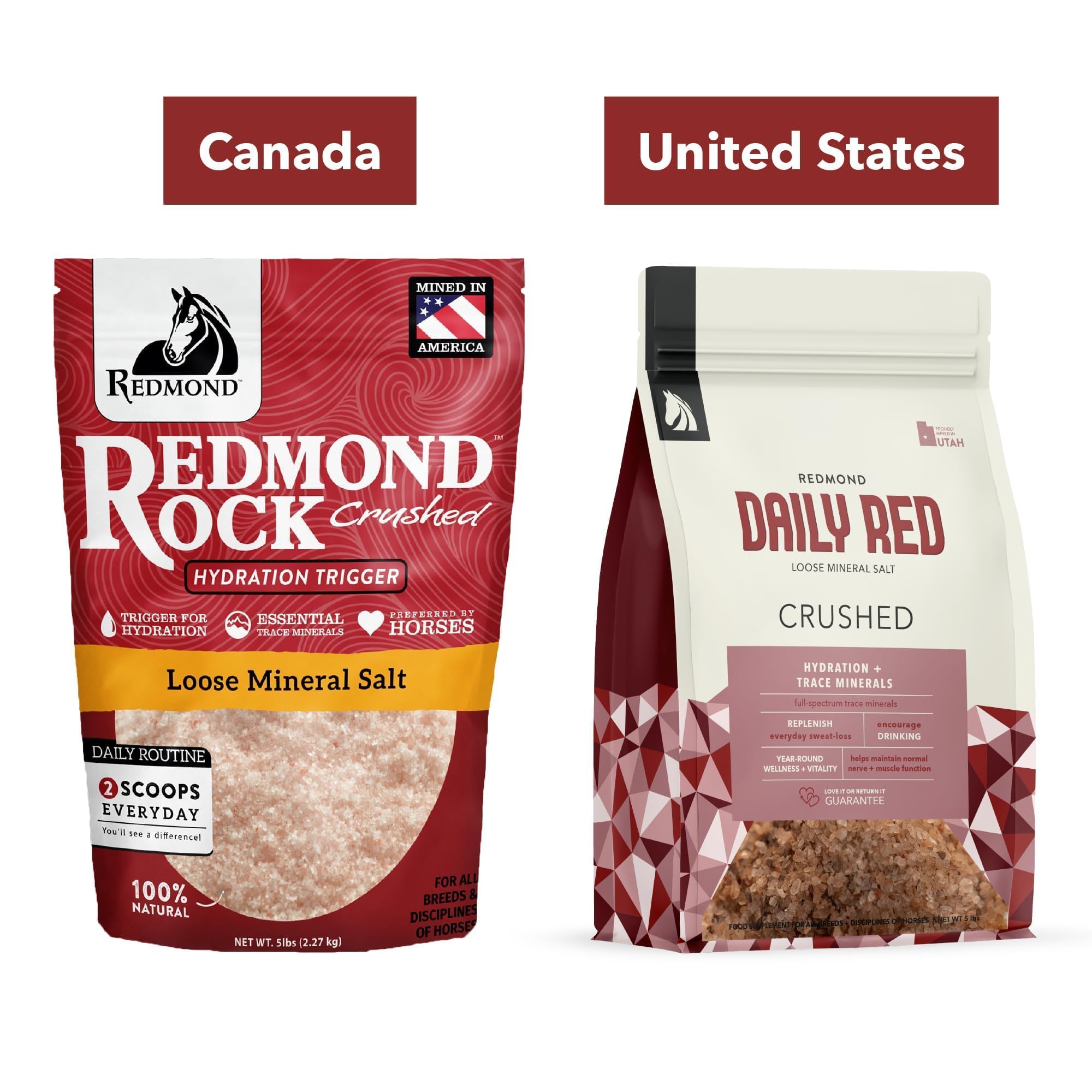 REDMOND Daily RED Crushed label highlights simple natural minerals for daily use.