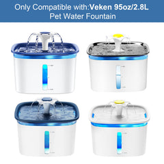 Redoso carbon filters for Veken fountain reduce hair and impurities for better-tasting water