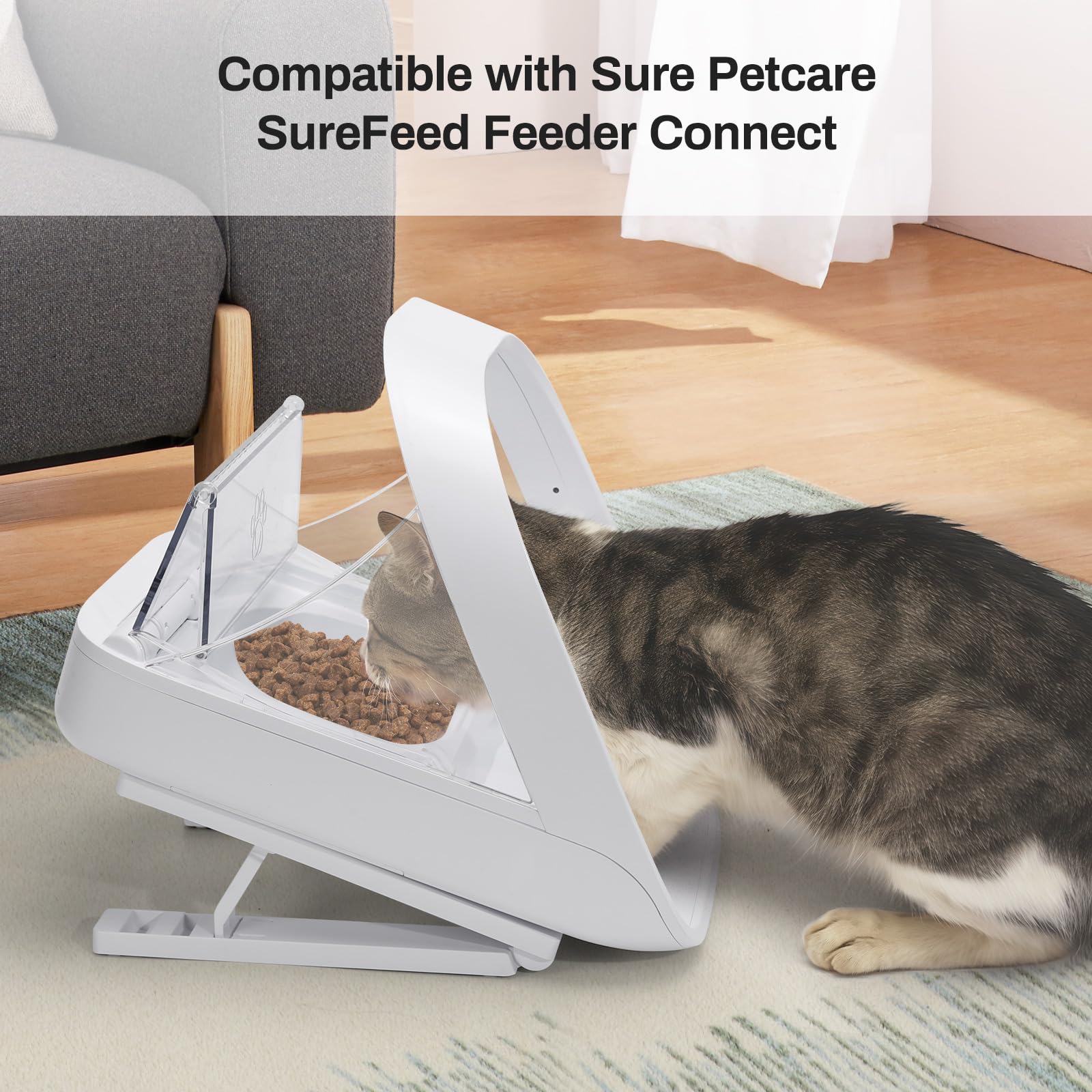 Redoso feeder stand serves as a raised feeding station for comfortable mealtimes.