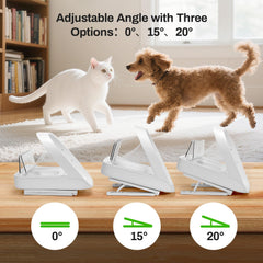 Redoso feeder stand with 0-degree tilt for precise, comfortable dining angle.