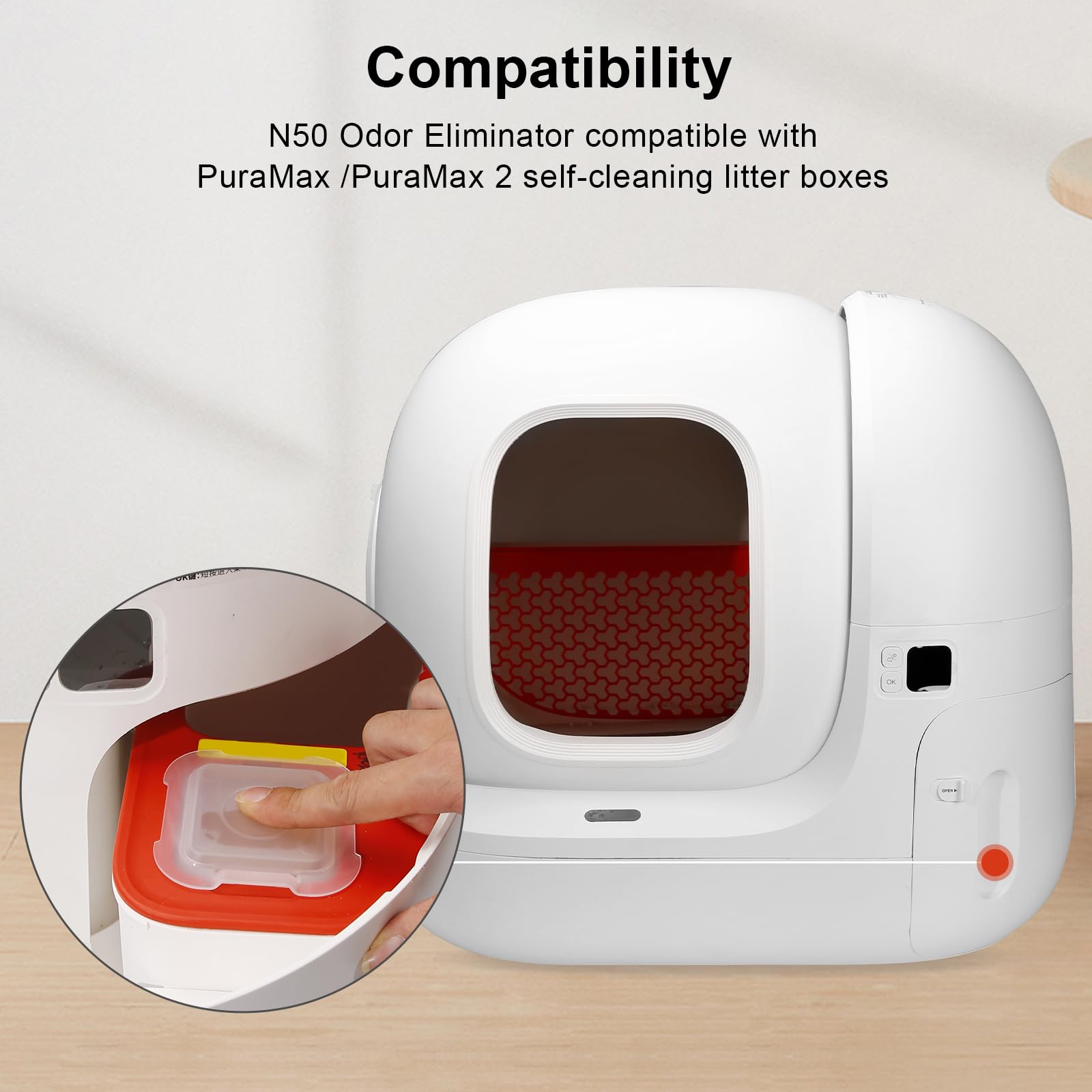 Redoso N50 Odor Eliminator individually sealed aluminum packets for storage.