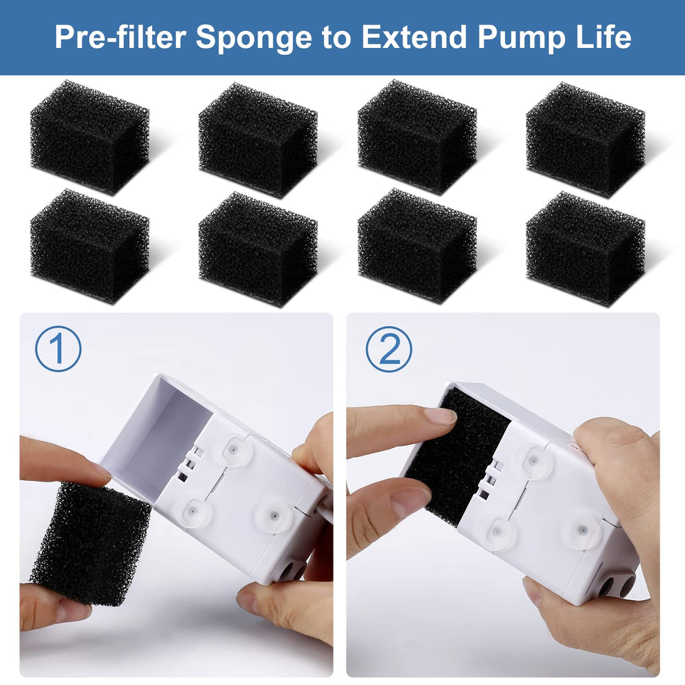 Redoso easy-soak instruction graphic - rinse before use to prevent carbon dust.