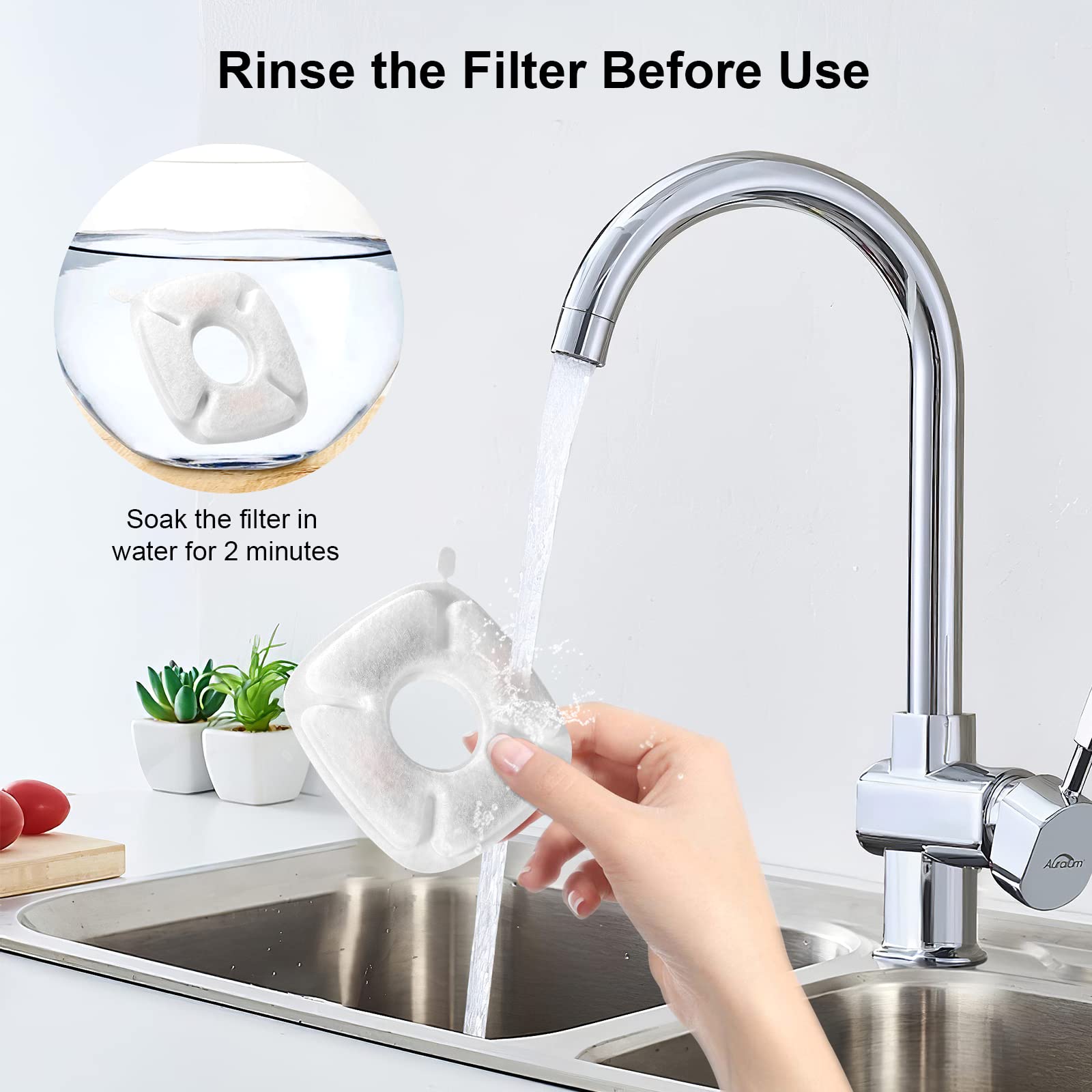 Redoso compatible with Veken cat fountain setup for easy replacement and hydration