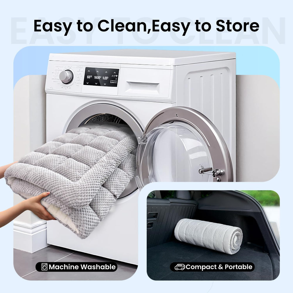 REEVAA dog bed mat lightweight portable for car, campsite, or home