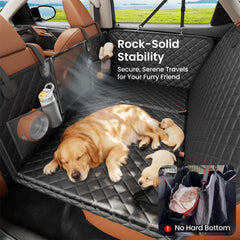 REEVAA dog hammock with mesh window for calmer trips and airflow