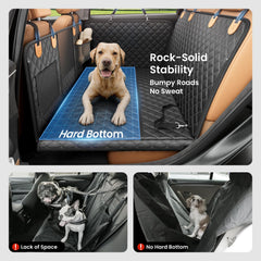 REEVAA hammock 25-inch expandable showing two dogs comfortably stretching
