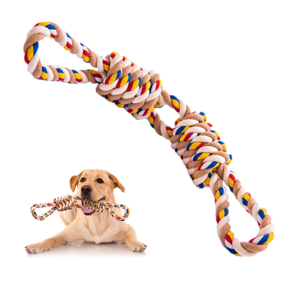 REFEVENO aggressive chew rope toy for medium dogs—durable construction for tough chewers.
