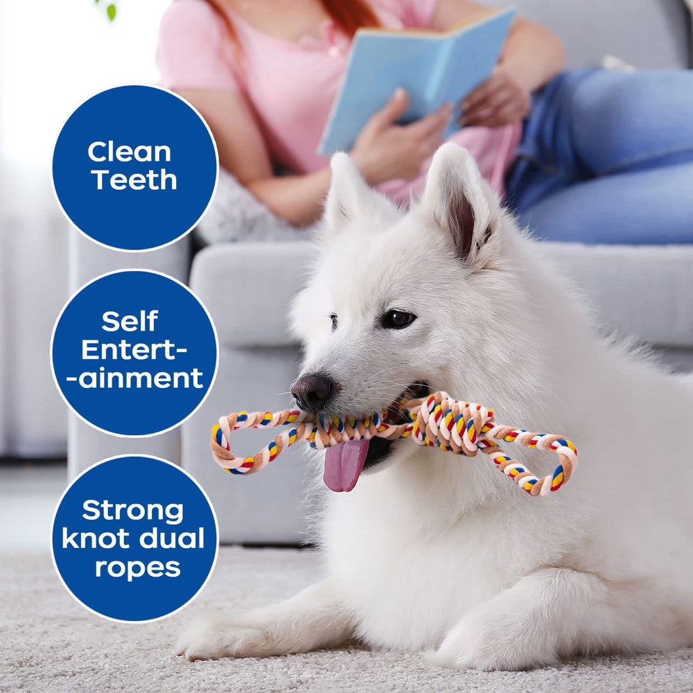 REFEVENO cotton-rope toy highlights natural materials and washable fibers for safe chewing.