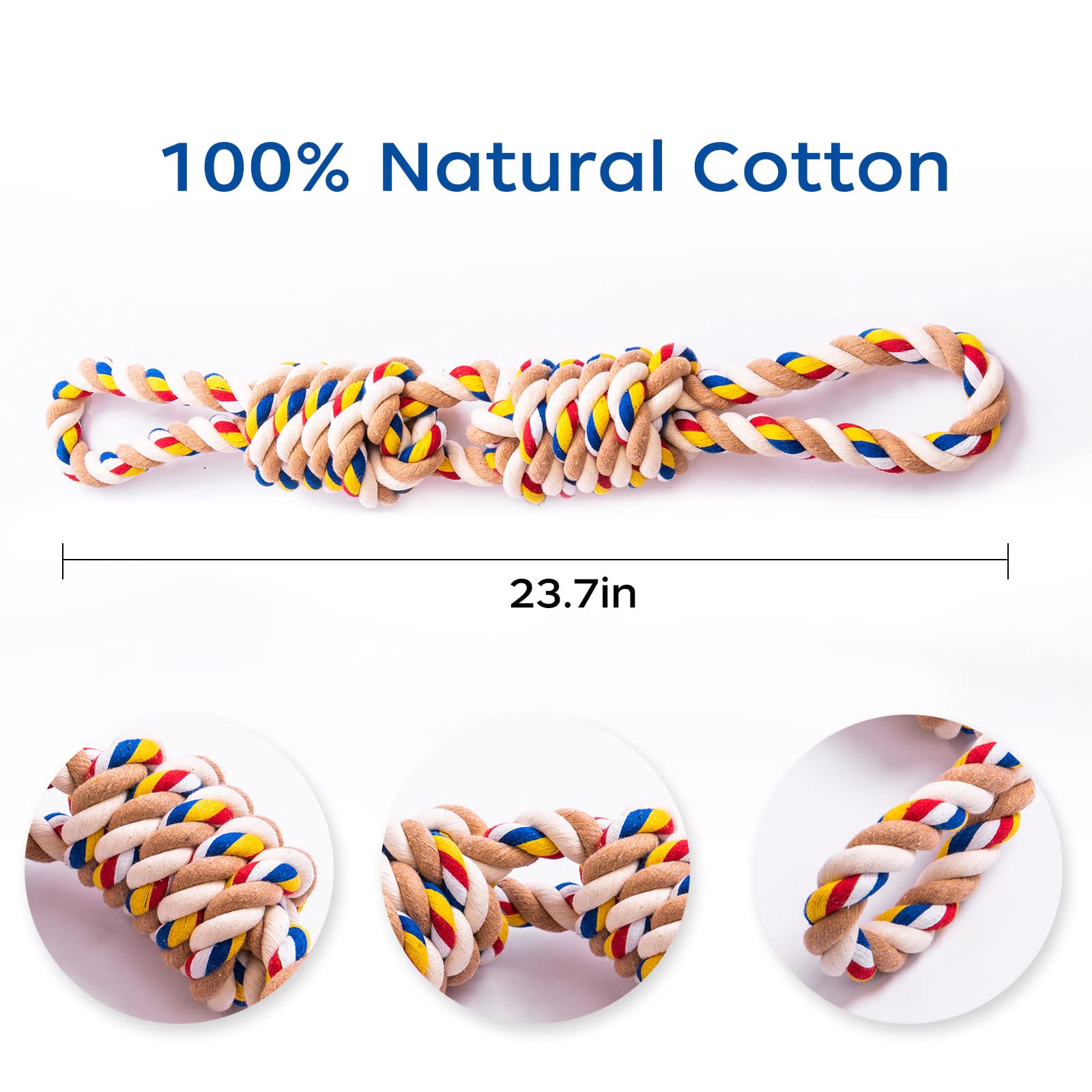 REFEVENO dog gift rope toy shown as a thoughtful birthday or festival present for dogs.