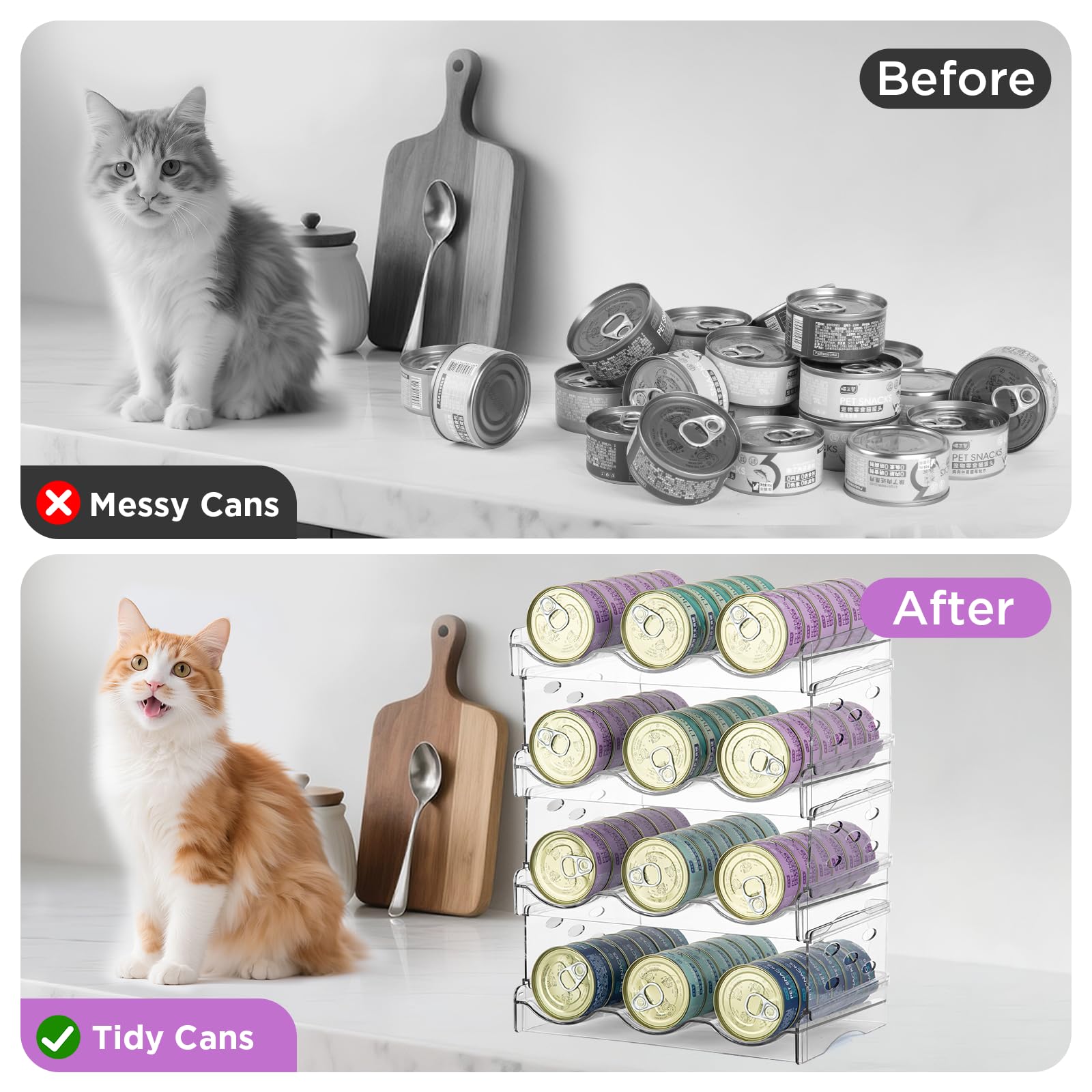 REFLYING anti-spill raised edges keep cans secure during handling and transfer