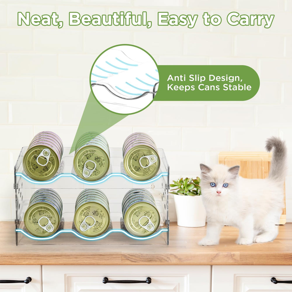 REFLYING cat can organizer on countertop with easy to clean surface