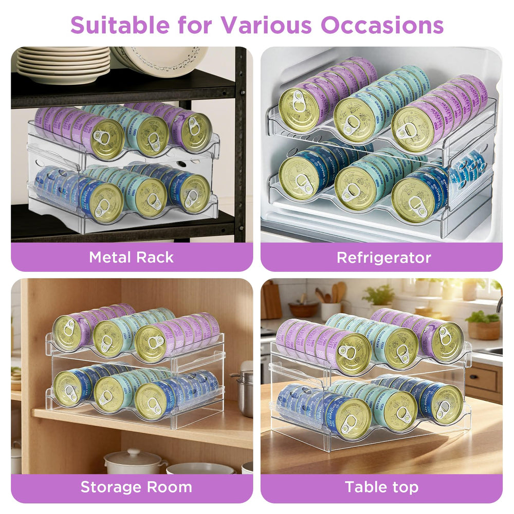 REFLYING cat food can organizer easy clean surface wipes down easily