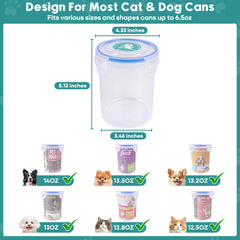 REFLYING SUS304 spoon included beside lids for scoop-and-serve pet meals
