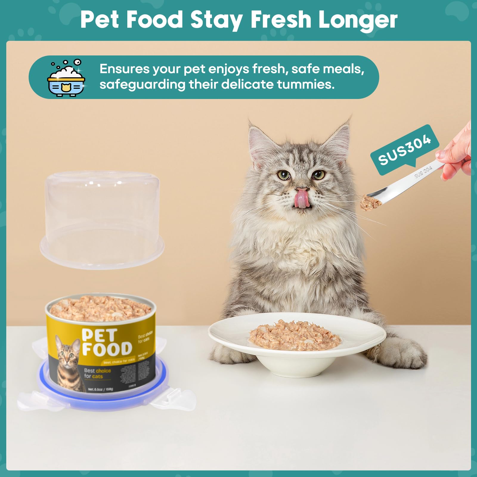 REFLYING transparent lid allows quick visibility of contents for freshness checks.