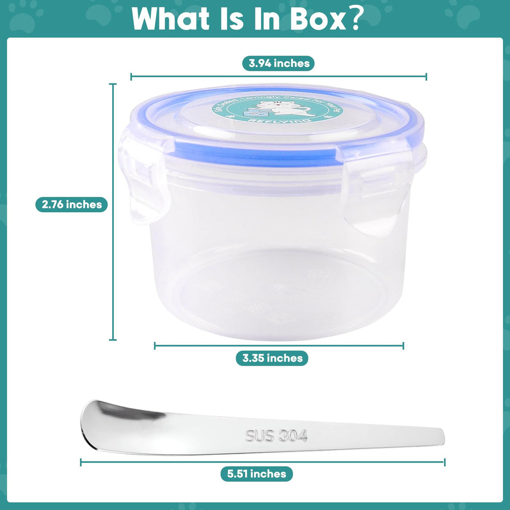 REFLYING two-size set covers most cans for versatile storage.