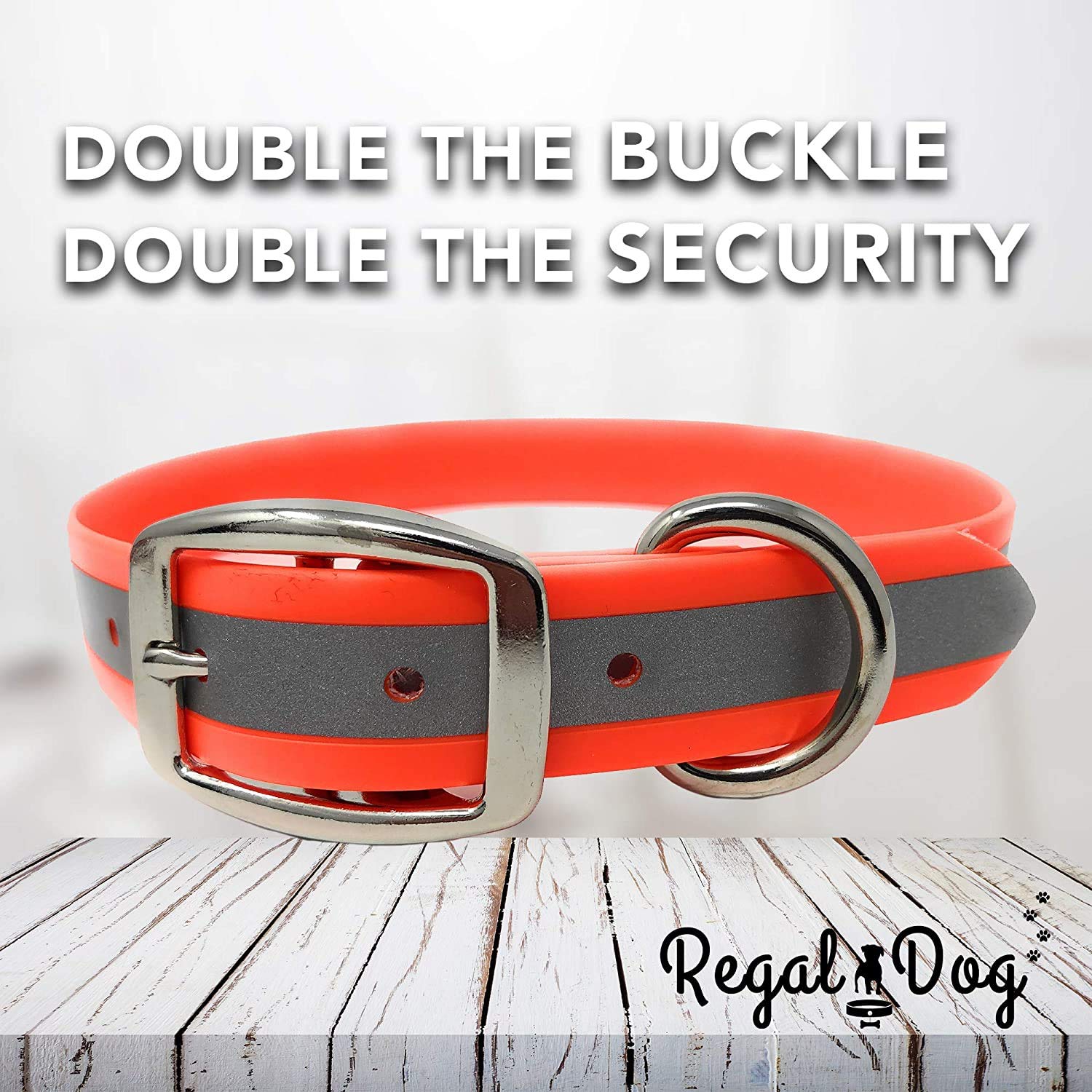 Regal Dog Products safety reflective strip improves visibility in low light